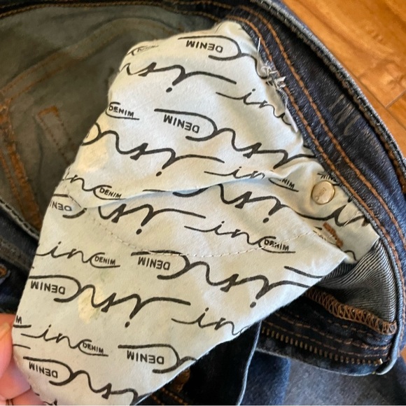 INC Women's Distressed Blue Skinny Mid Rise Jeans Size 4 - Picture 4 of 11